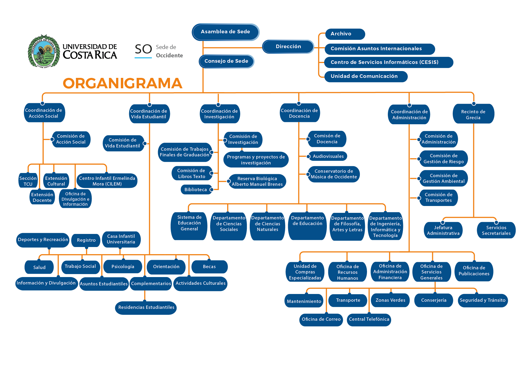 Organigrama de la Sede