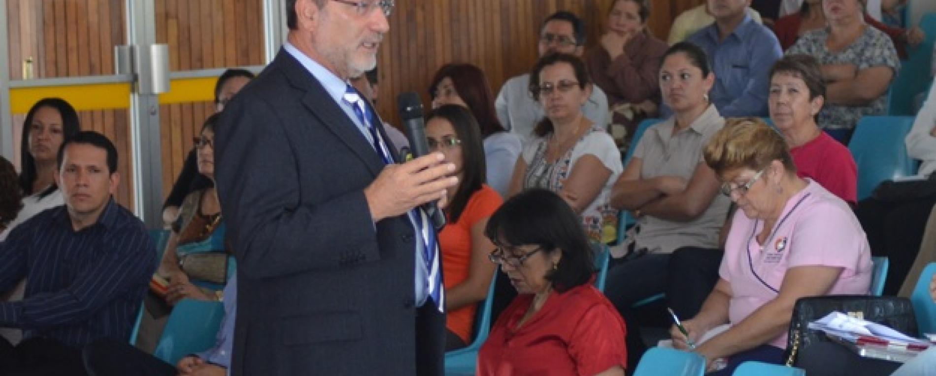 Rector realizó conversatorios en San Ramón y Tacares