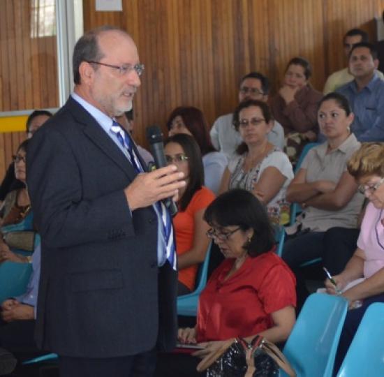 Rector realizó conversatorios en San Ramón y Tacares