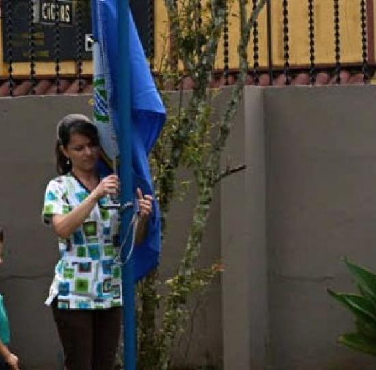 Bandera Azul para el Centro Infantil Laboratorio Ermelinda Mora 