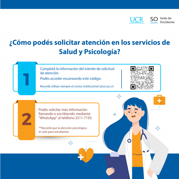 Atención en los servicios de Salud para toda la comunidad universitaria y Psicología para estudiantes de la Sede