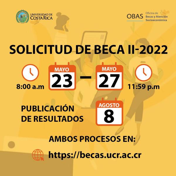 Solicitud de beca socioeconómica II Ciclo